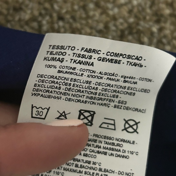 Emporio Armani Men's Blue Polo Shirt 100% Cotton Size XL - Picture 8 of 8